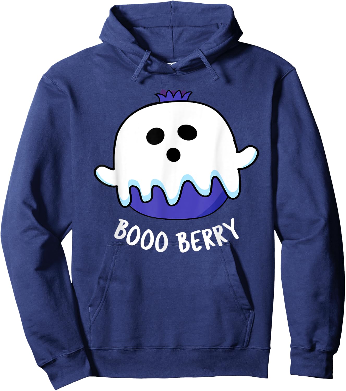 Boo Berry Funny Fruit Pun Hoodie - Hoodie | Navy