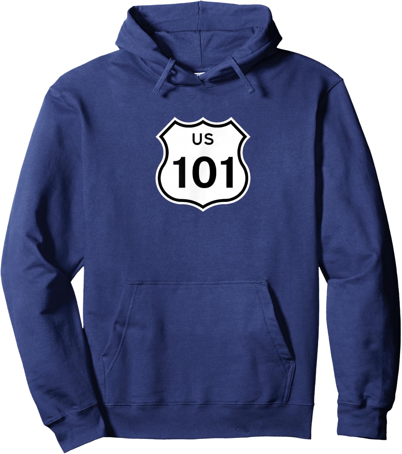 Highway Sign - US Route 101 Hoodie - Hoodie | Navy