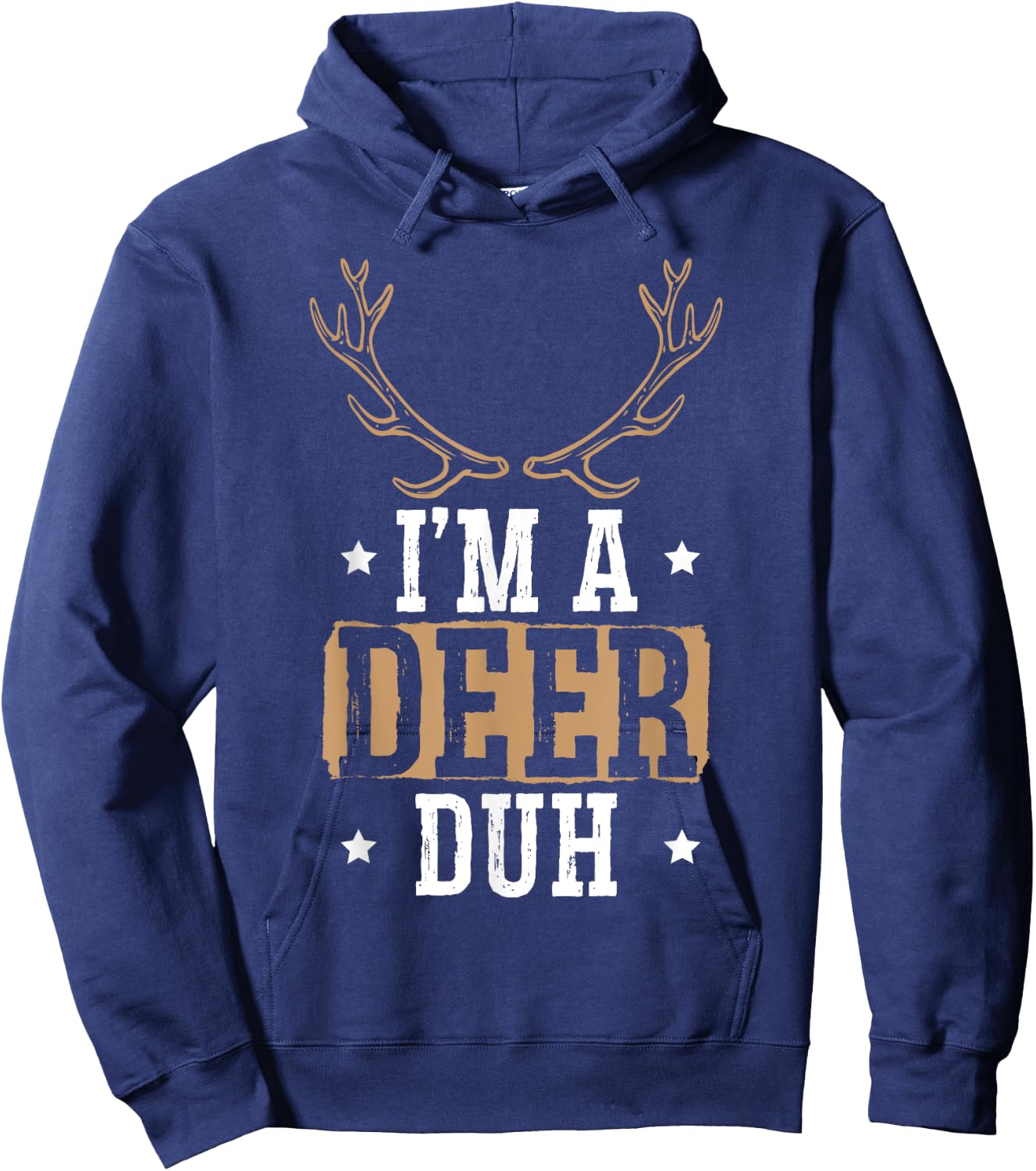I'm a Deer Duh Halloween Easy Lazy Costume Hoodie - Hoodie | Navy