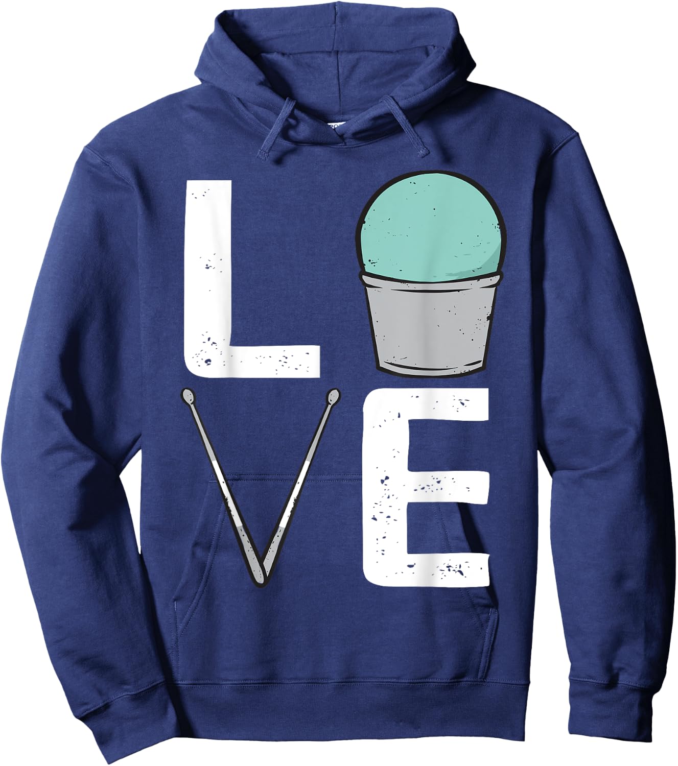 Cardio Drumming Love Gym Fitness Class Workout Hoodie - Hoodie | Navy