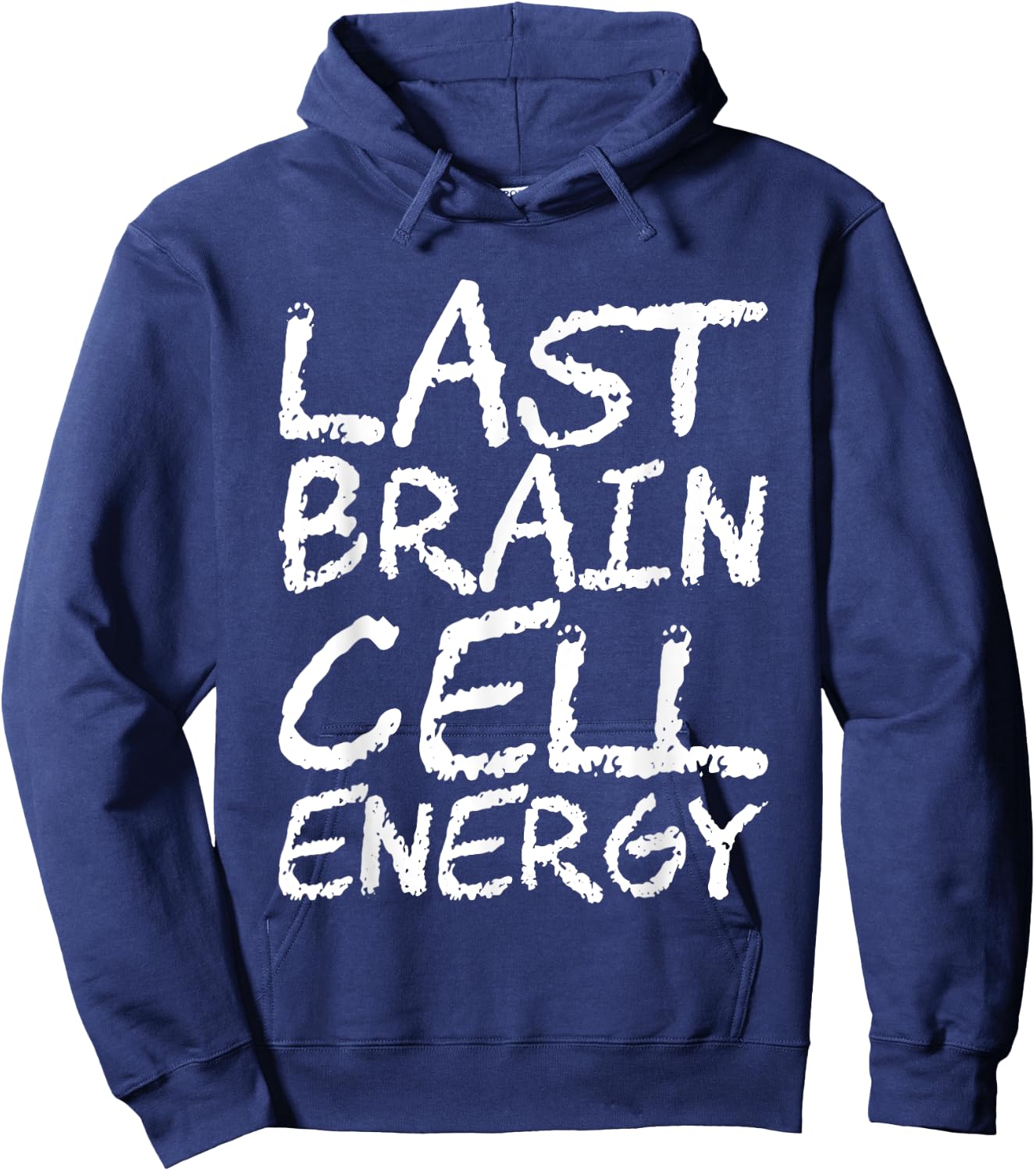 Last Brain Cell Energy Hoodie - Hoodie | Navy