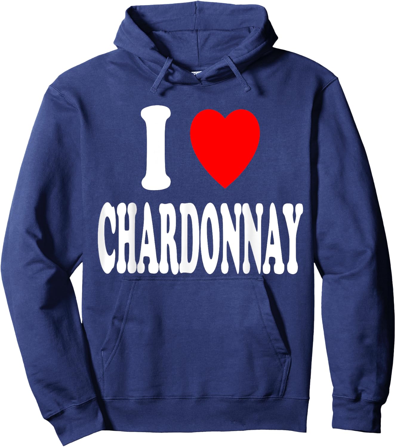 I Heart (Love) Chardonnay Hoodie - Hoodie | Navy