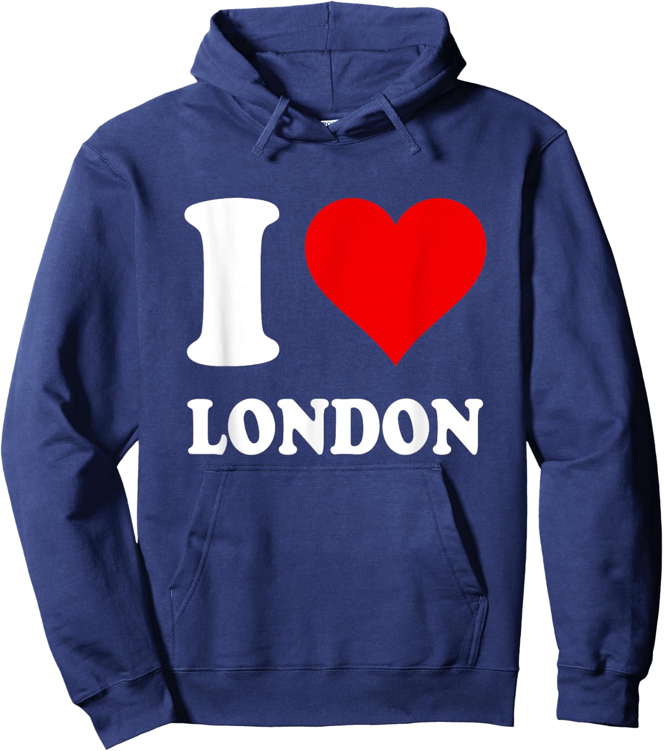 Red Heart I Love London Hoodie - Hoodie | Navy