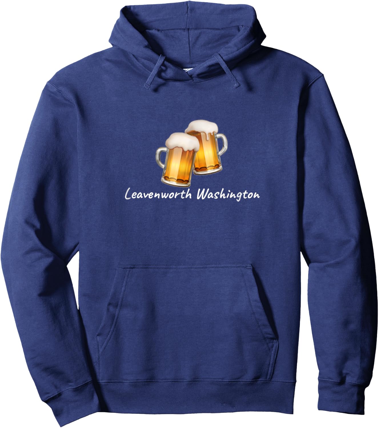 Leavenworth Washington | Beer Hoodie - Hoodie | Navy
