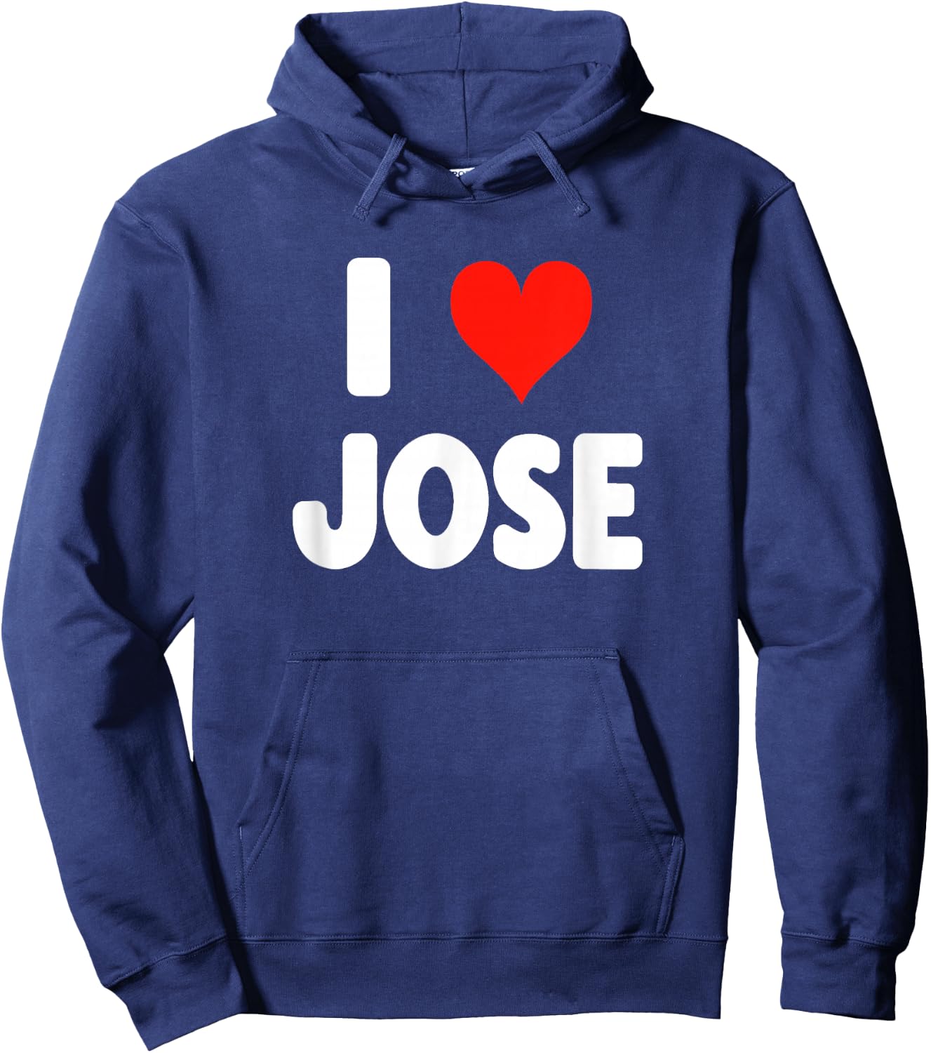 I Love Jose - Heart Hoodie - Hoodie | Navy