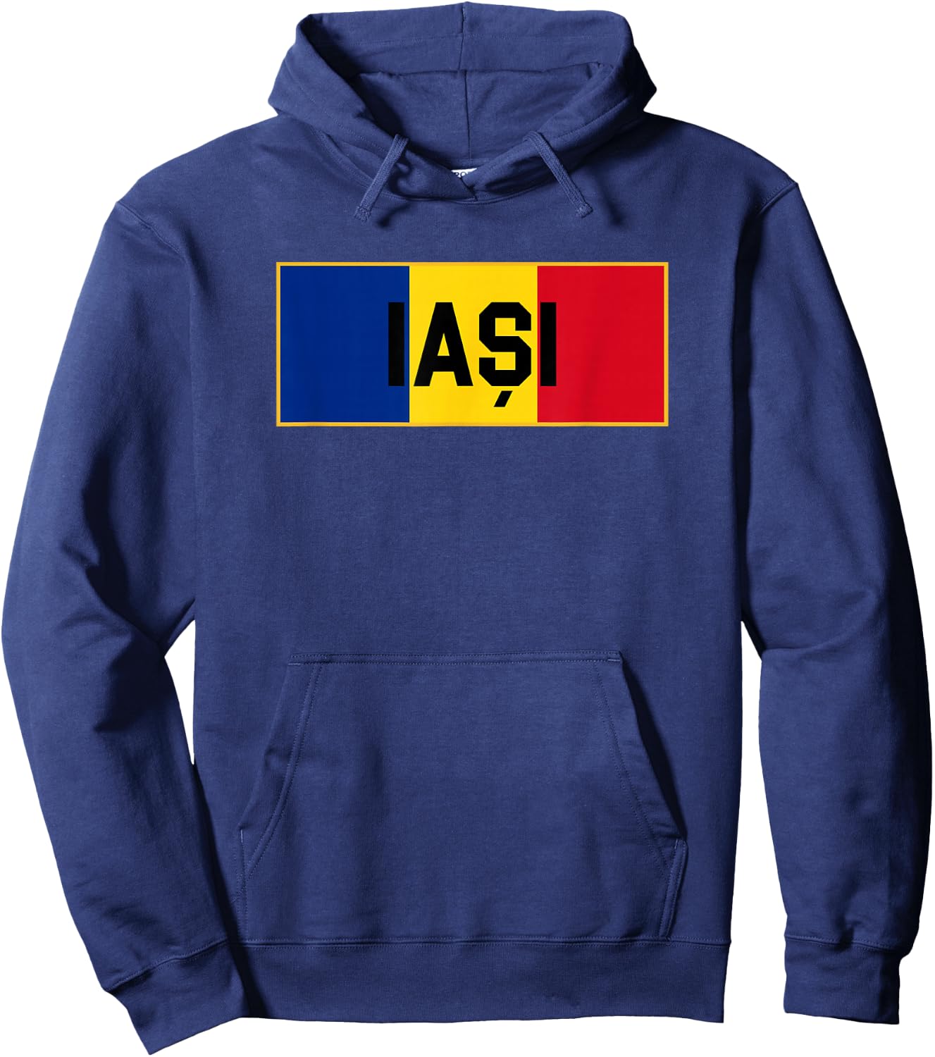 Iasi Romania Flag Romanian Pride Te iubesc Hoodie - Hoodie | Navy