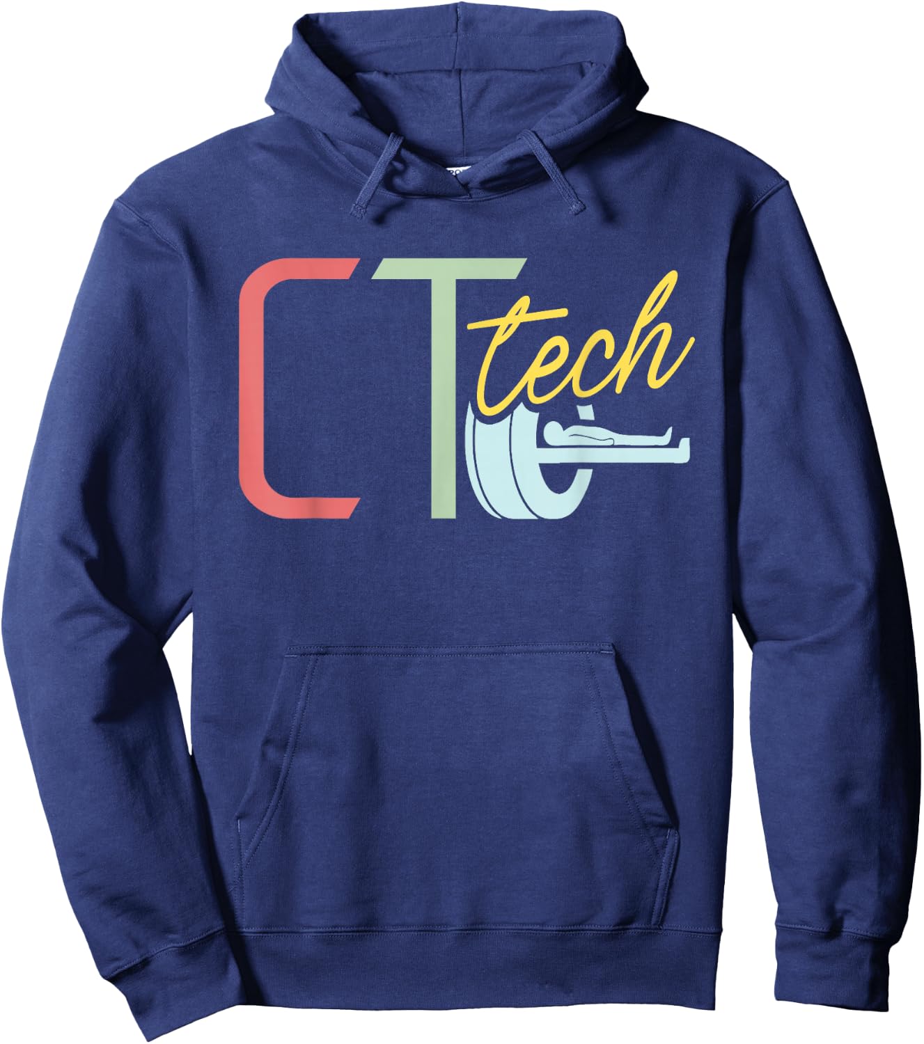 Ct Tech - CT Technologist Radiology Hoodie - Hoodie | Navy