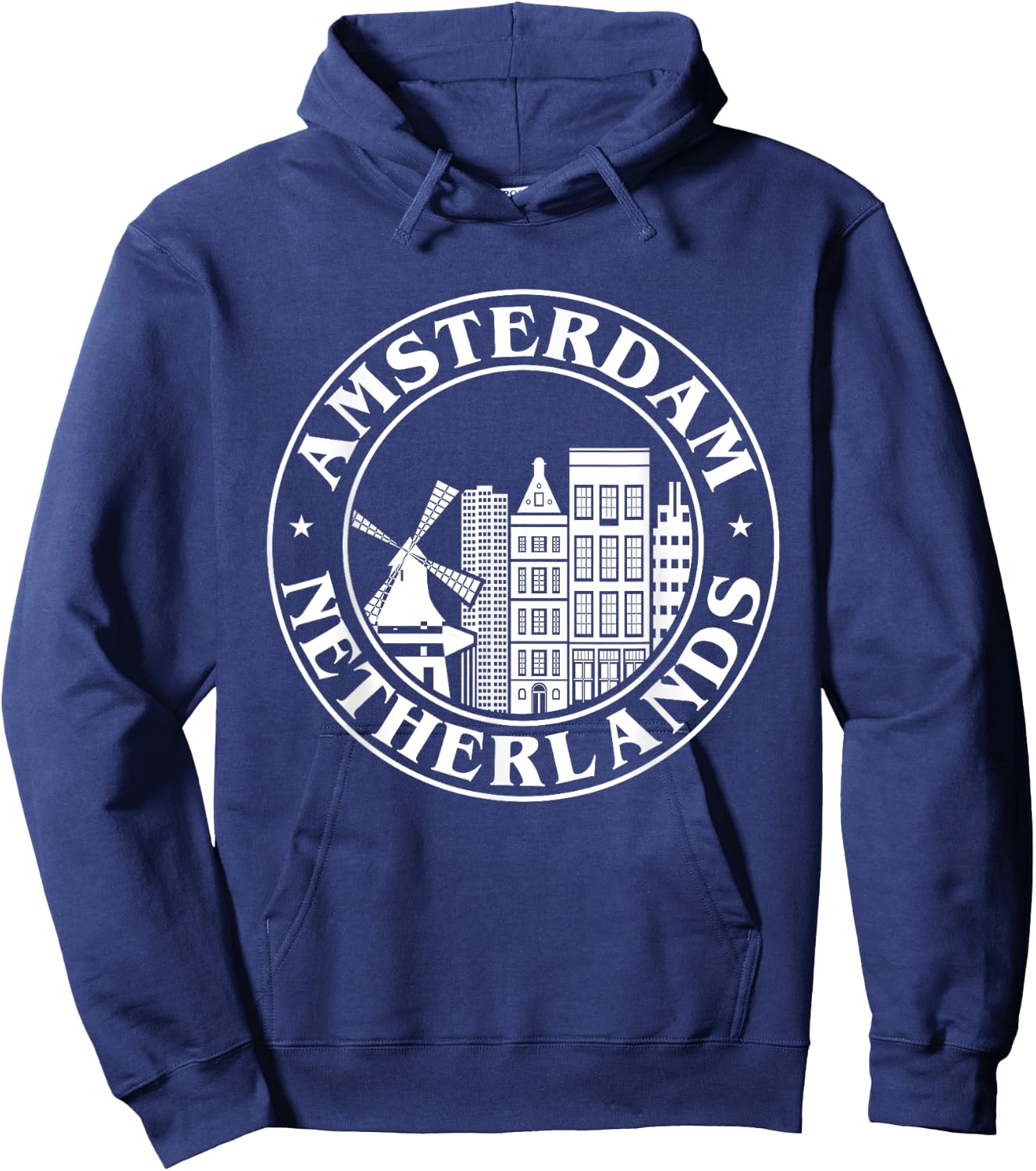 Amsterdam Holland Skyline Amsterdam Netherlands Hoodie - Hoodie | Navy