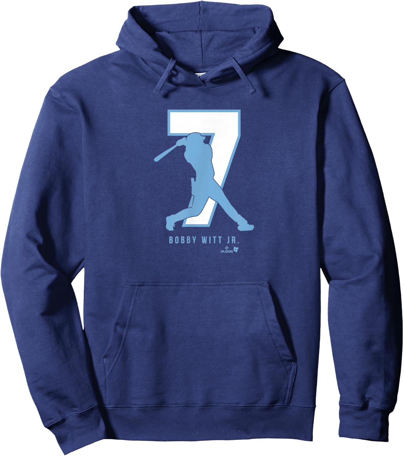 Bobby Witt Jr. 7 - Kansas City Baseball Hoodie - Hoodie | Navy