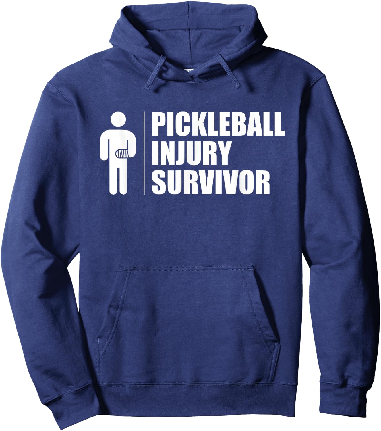 Pickleball Injury Survivor Hoodie - Hoodie | Navy