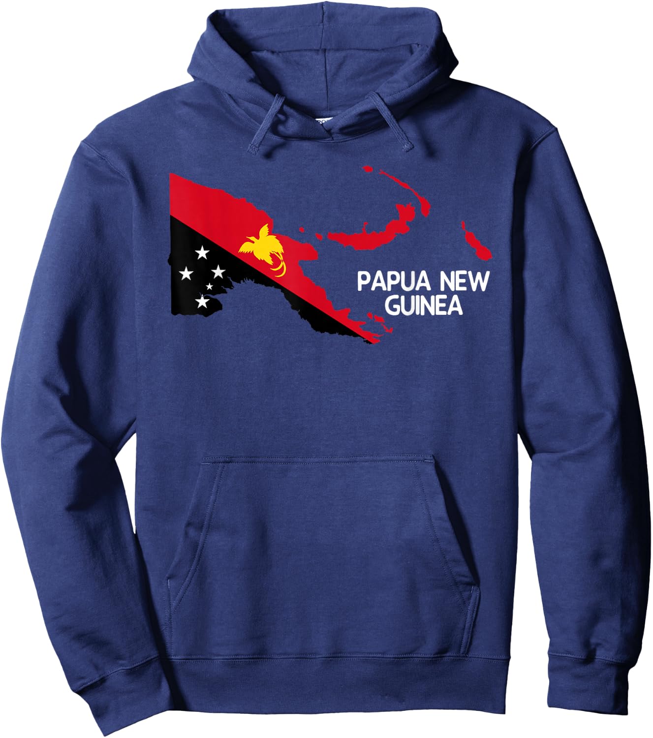 Papua New Guinea Flag Hoodie - Hoodie | Navy
