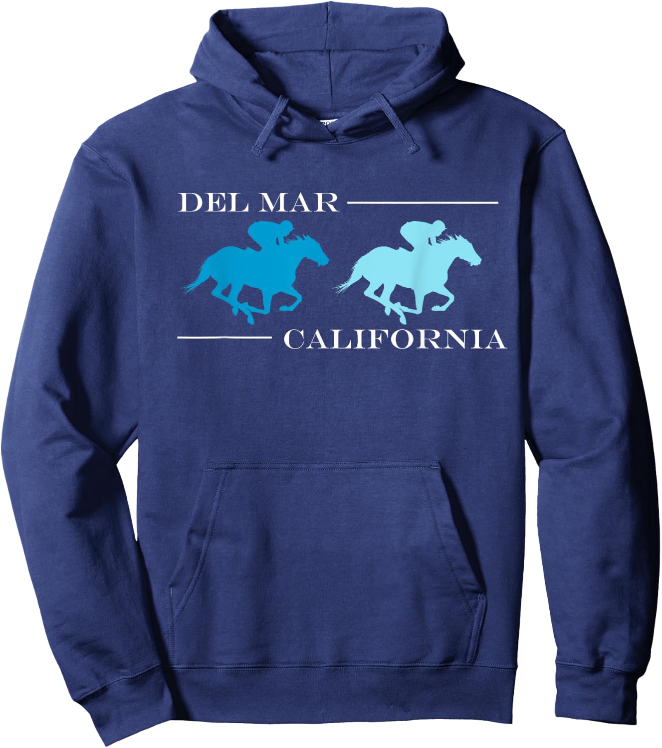Del Mar California Horse Racing Hoodie - Hoodie | Navy