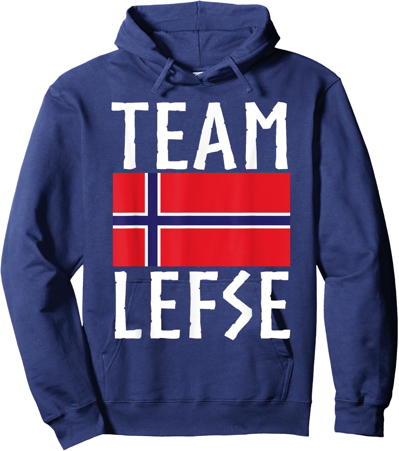 Team Lefse Norwegian Christmas Lefse Making Hoodie - Hoodie | Navy