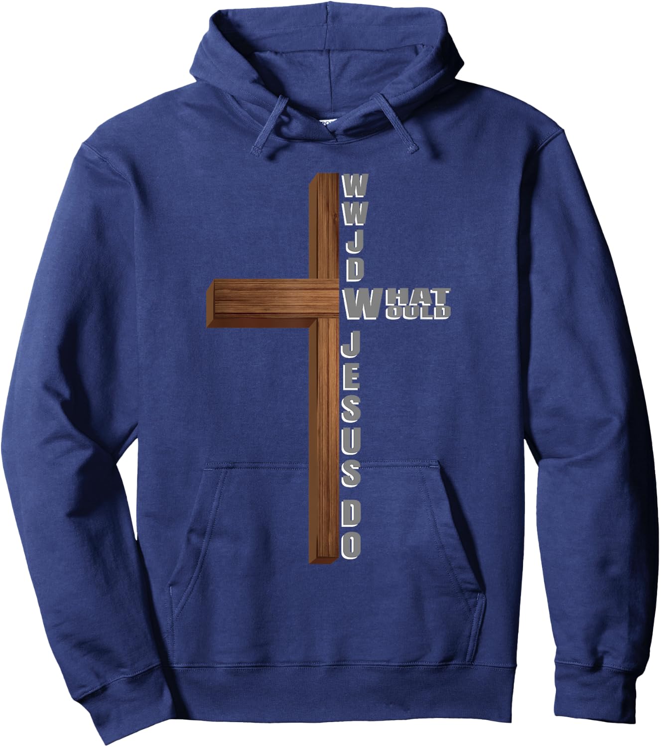 What Would Jesus Do W.W.J.D Christian Hoodie - Hoodie | Navy