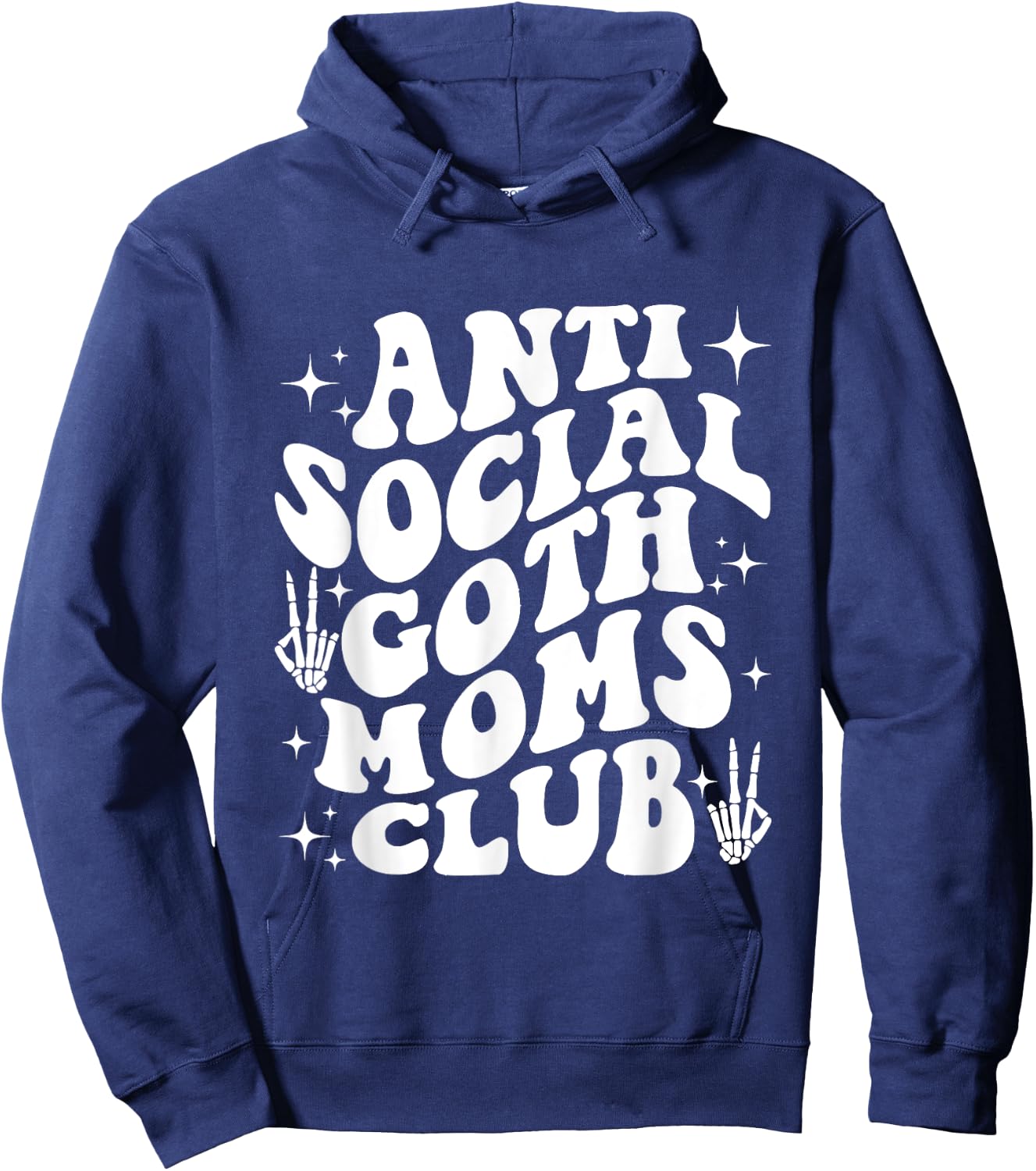 Anti Social Goth Moms Club funny design Hoodie - Hoodie | Navy