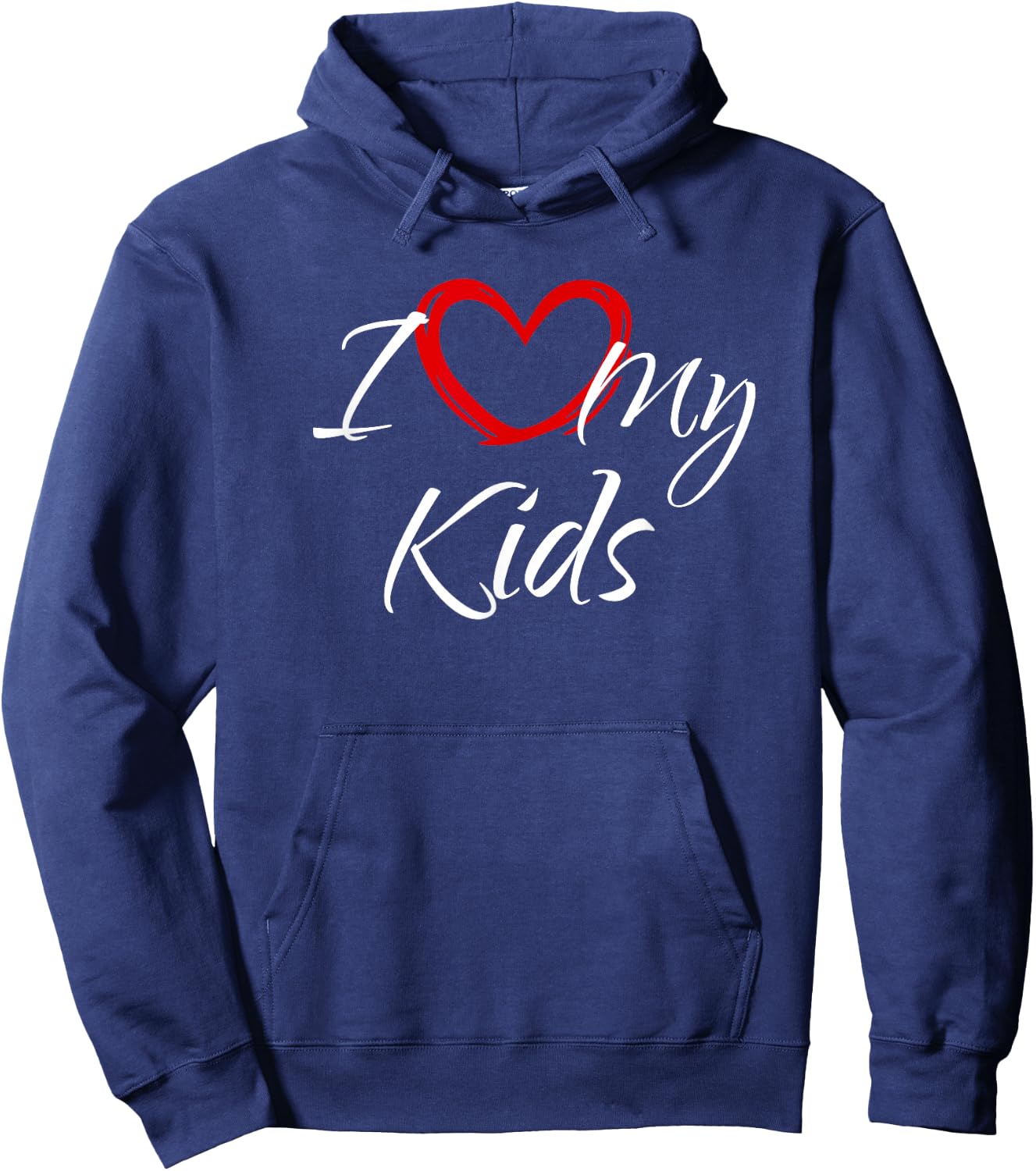 I Love My Kids, I Heart My Kids Hoodie - Hoodie | Navy