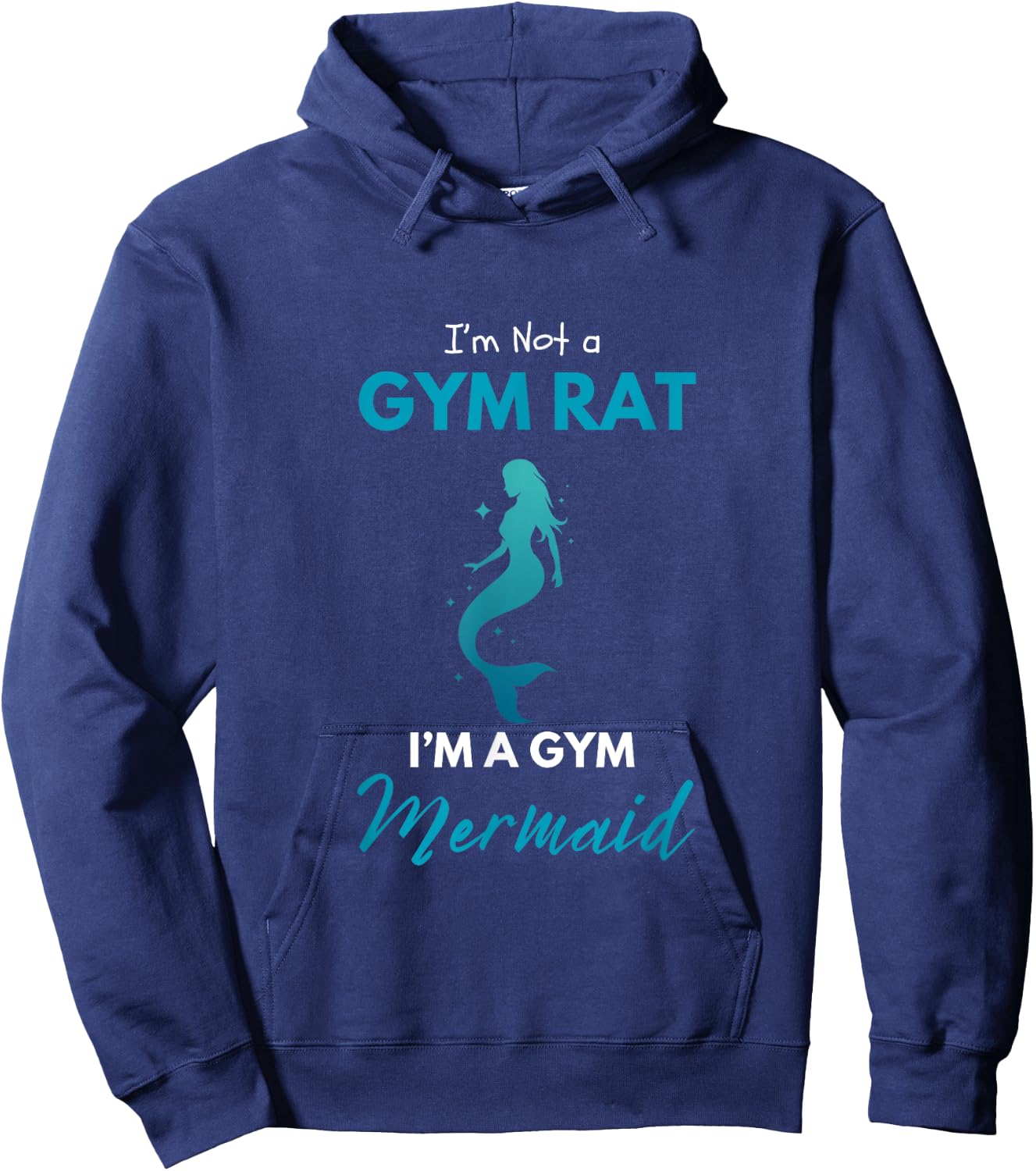 Gym Mermaid Hoodie - Hoodie | Navy