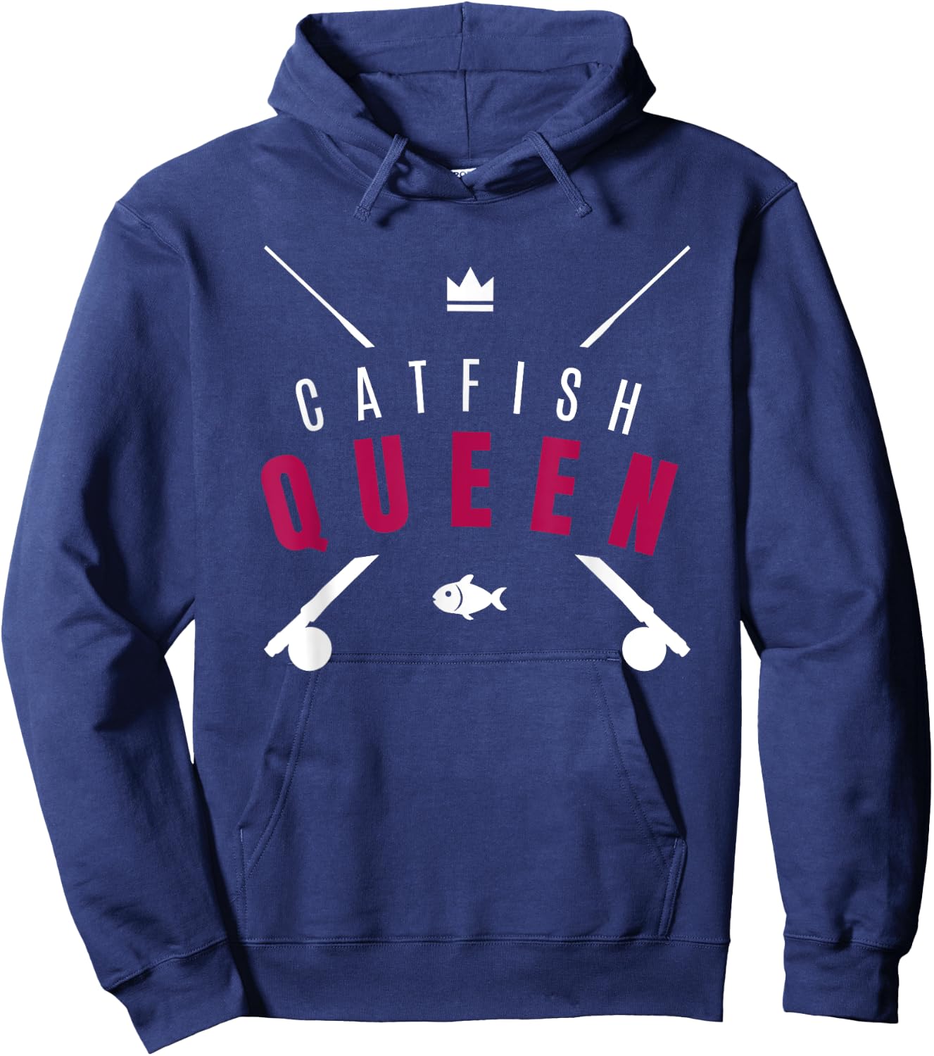 Catfish Queen - Funny Catfish Hoodie - Hoodie | Navy
