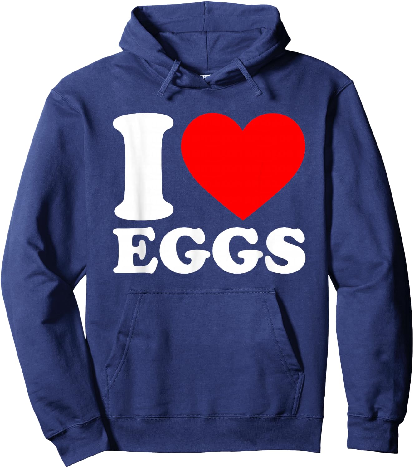I Love Eggs Hoodie - Hoodie | Navy