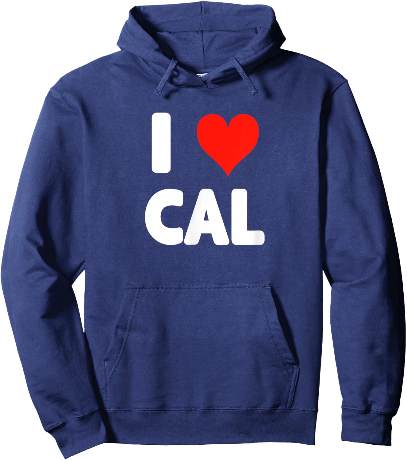I Love Cal - Heart Hoodie - Hoodie | Navy