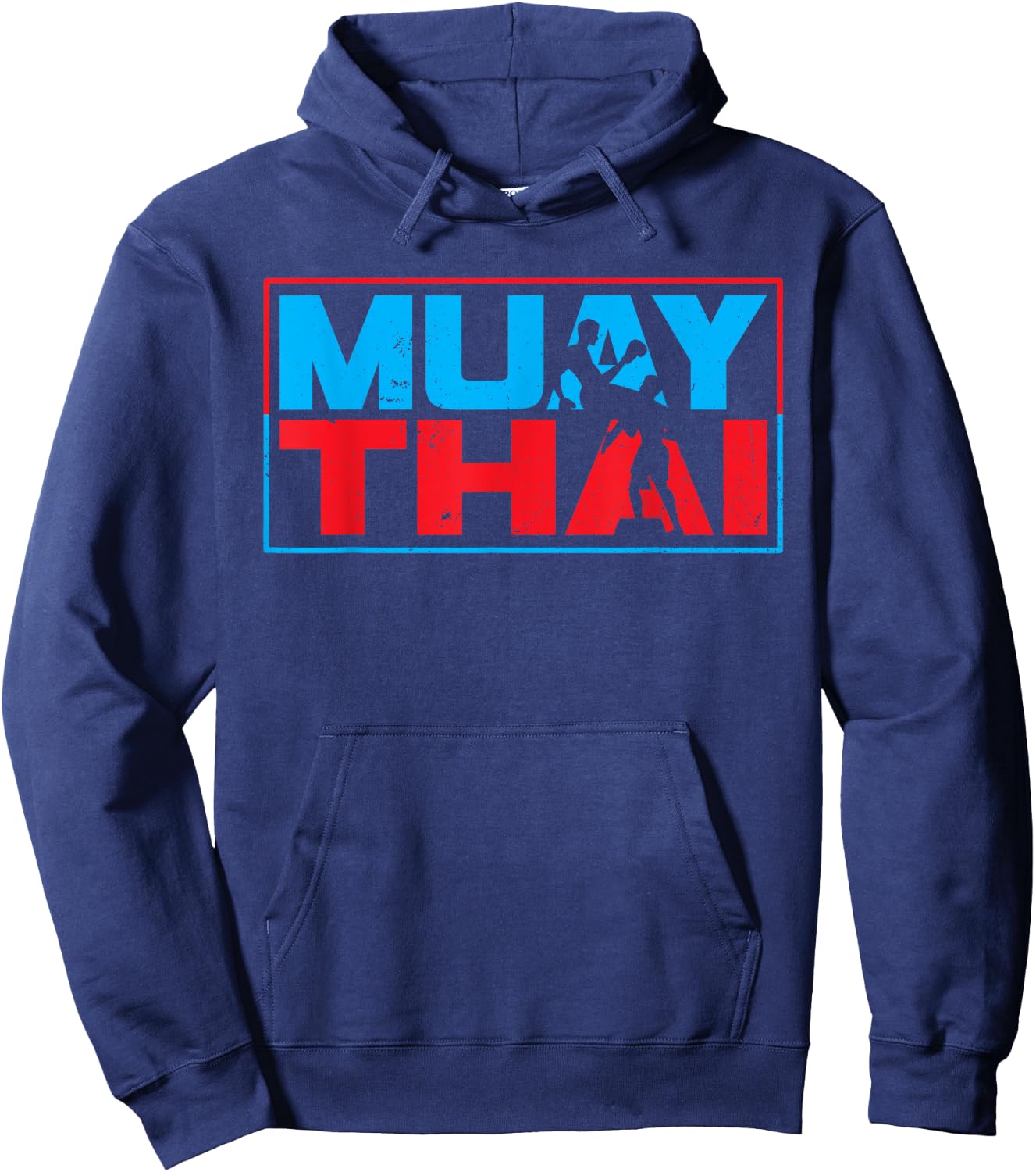 Muay Thai Fighter Boxing Martial Arts Hobby Hoodie - Hoodie | Navy