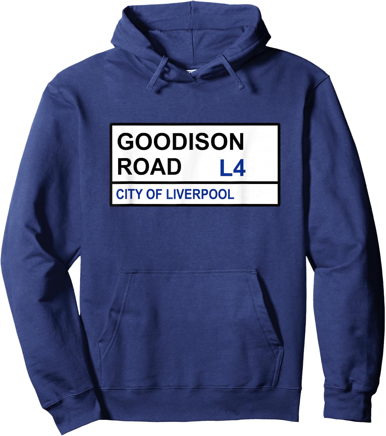 Everton Football Team Goodison Road Street Sign Hoodie - Hoodie | Navy