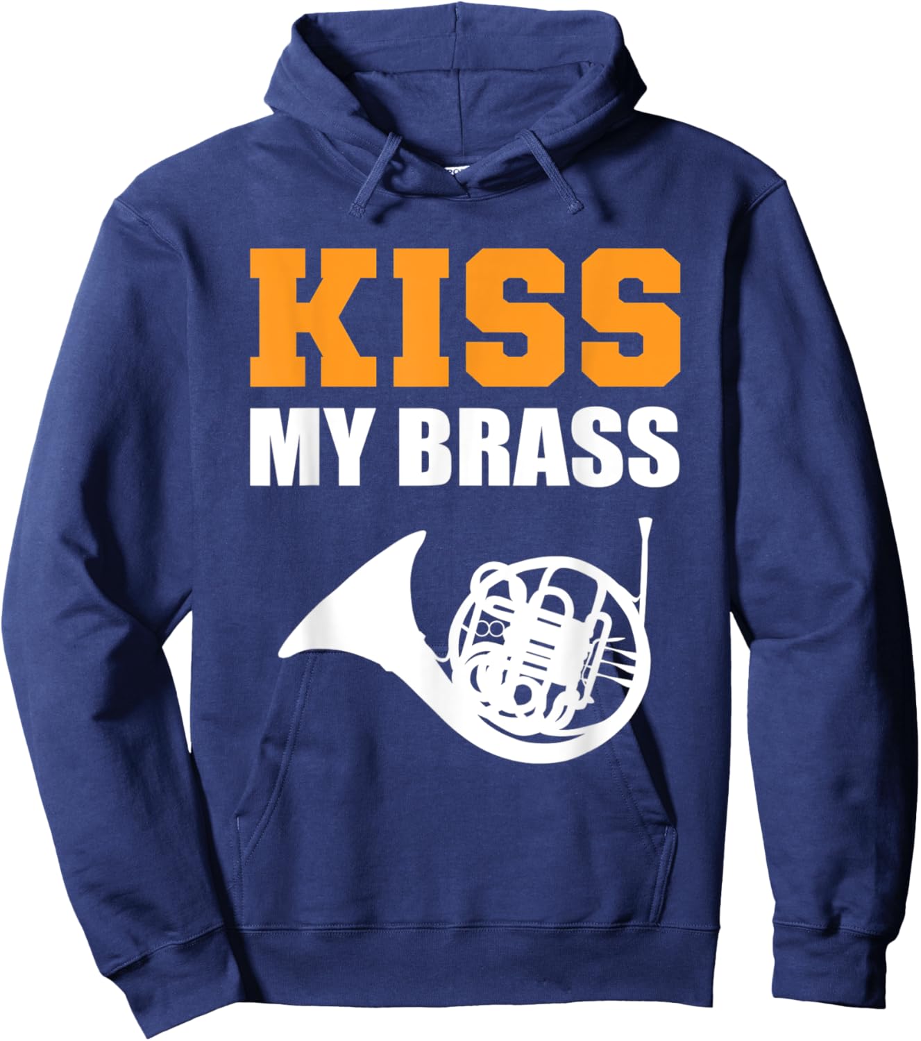 Kiss my Brass Band Member Hoodie - Hoodie | Navy