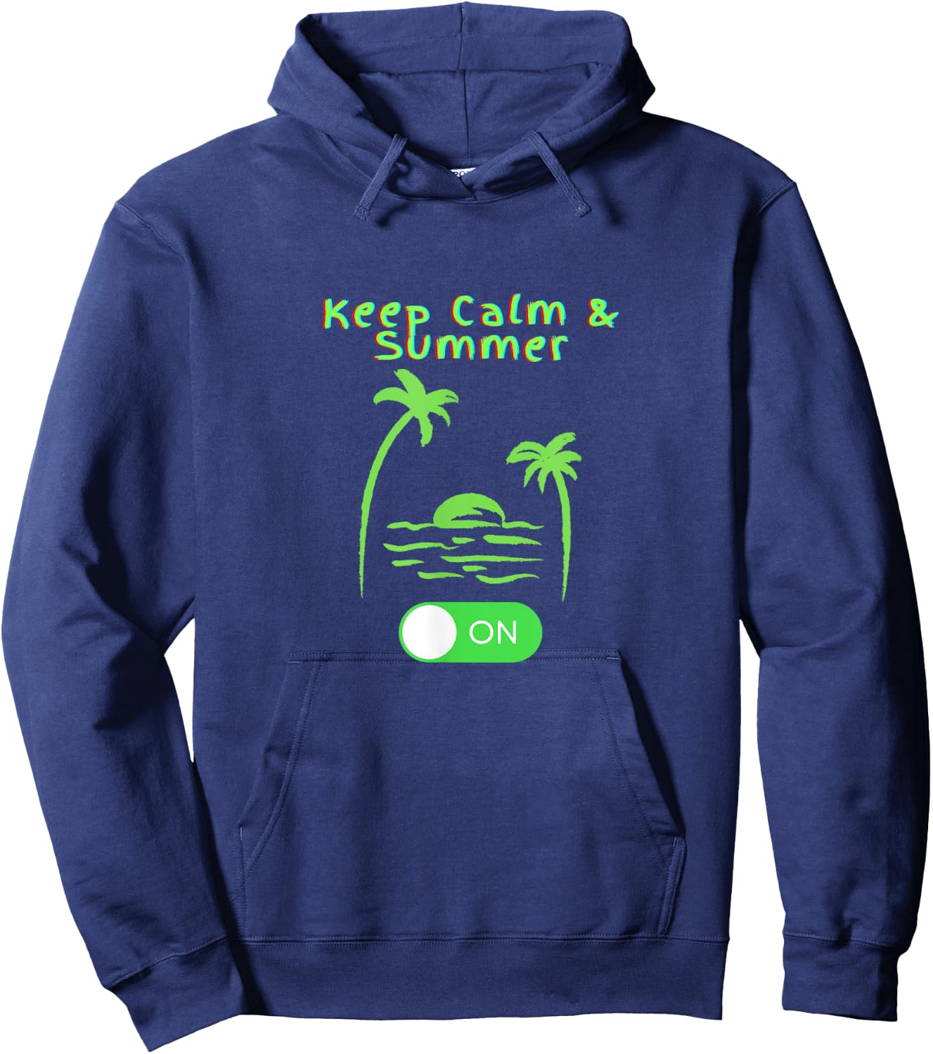 Keep Calm Summer on Women Kids Hoodie - Hoodie | Navy