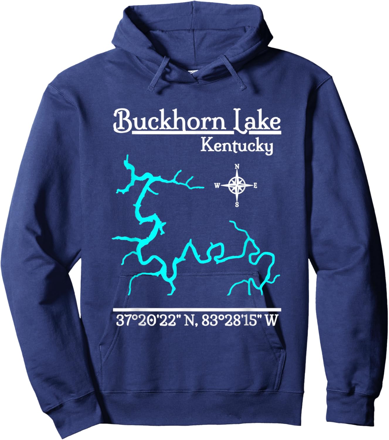 Buckhorn Lake - Kentucky Hoodie - Hoodie | Navy