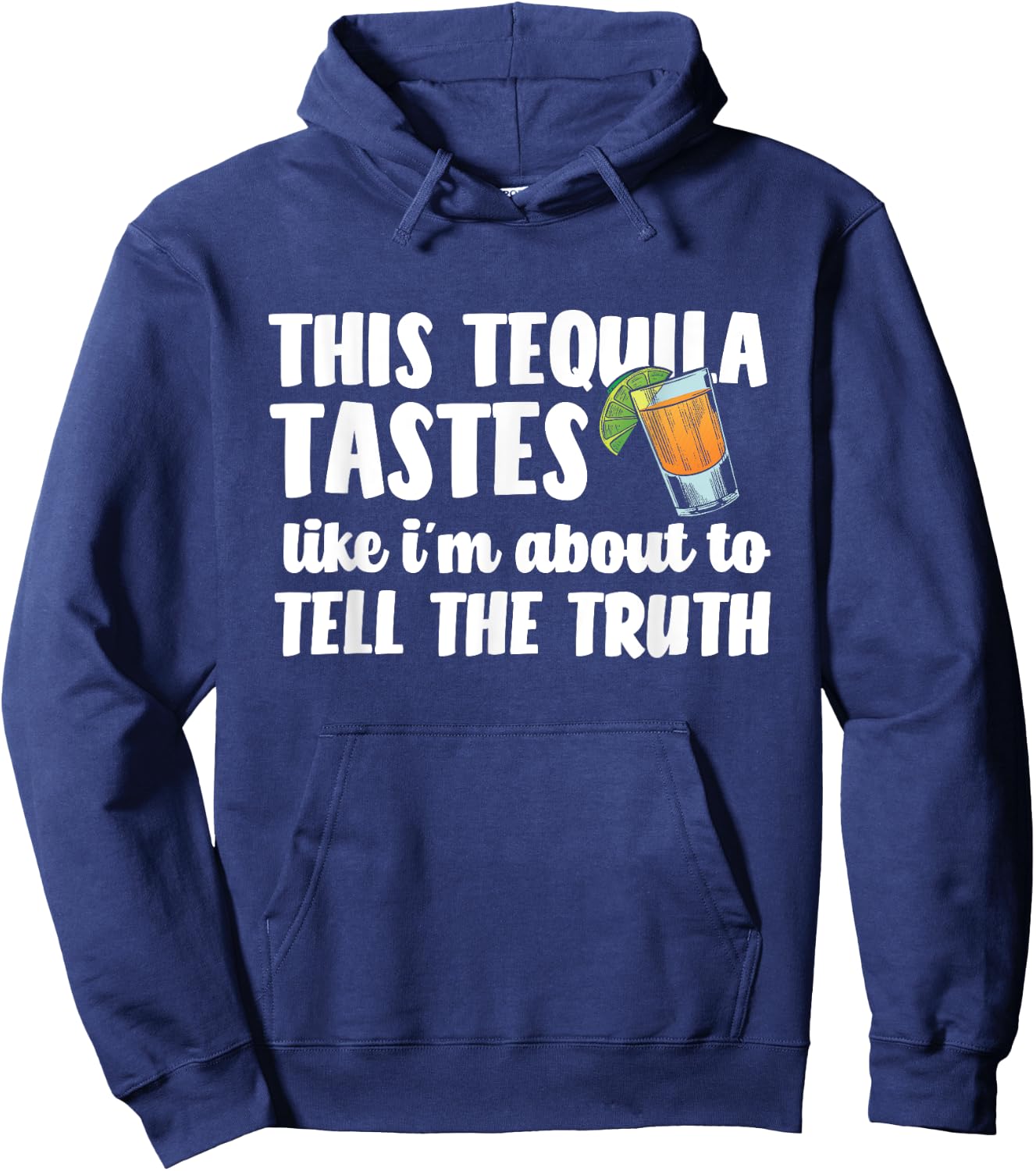 Mis Amigos Funny Salt Lime & Tacos Tequila Hoodie - Hoodie | Navy