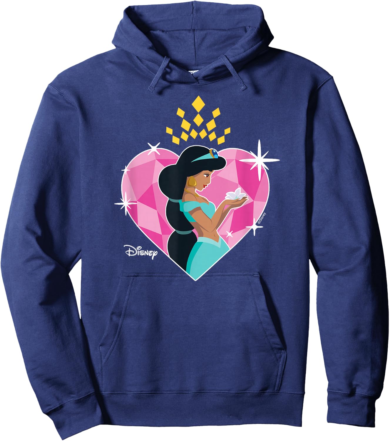 Disney Princess - Jasmine Heart Hoodie - Hoodie | Navy