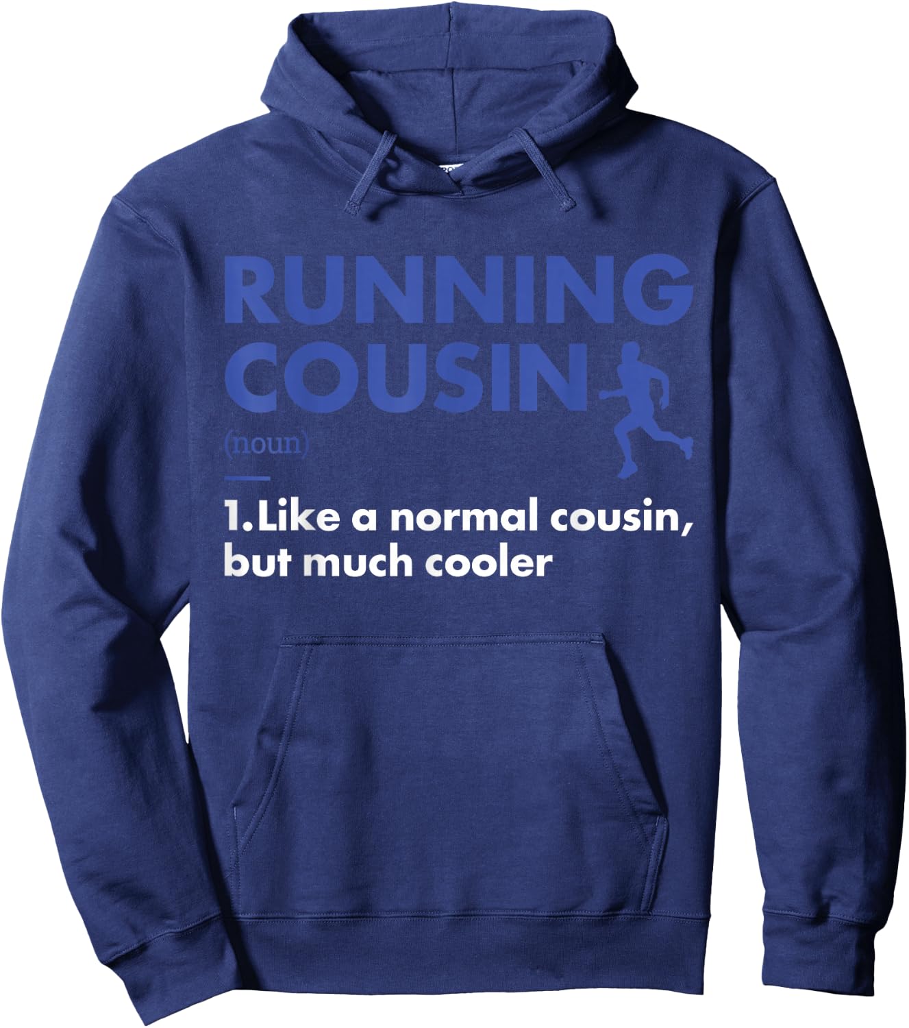 Sport Cousin Definition Running Hoodie - Hoodie | Navy