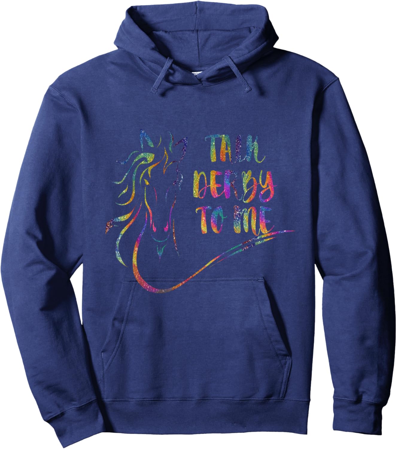 Talk Derby To Me Derby Horse Racing Cute Horse Hoodie - Hoodie | Navy