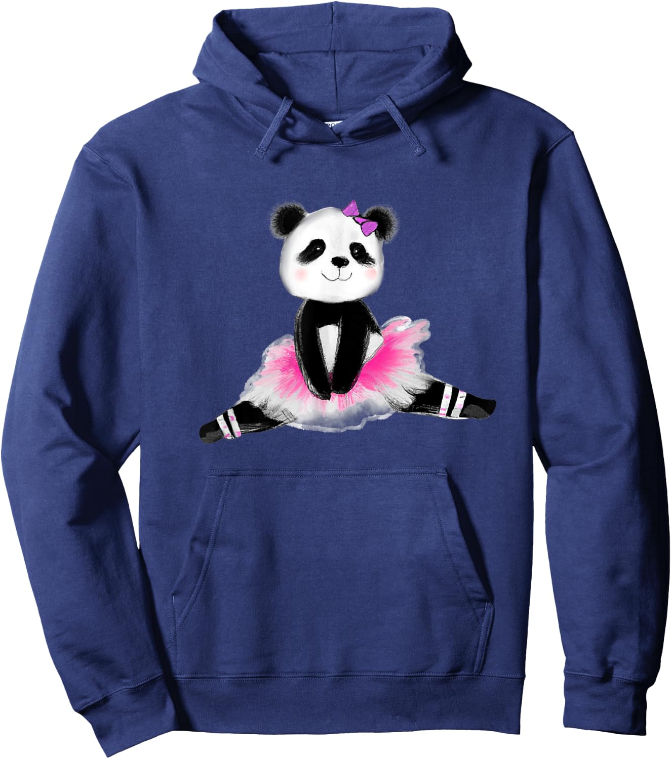 Panda bear,panda ballerina . Hoodie - Hoodie | Navy