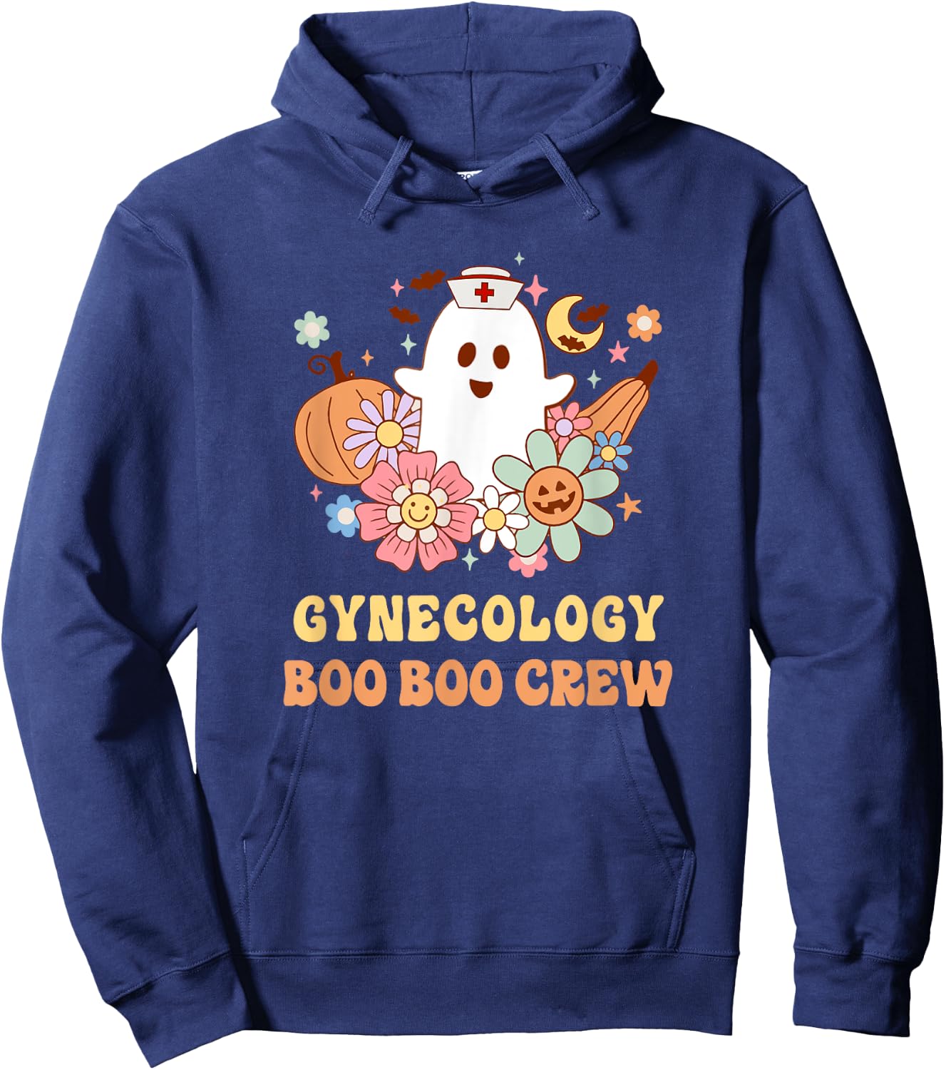Gynecology Boo Boo Crew Nurse Halloween Hoodie - Hoodie | Navy