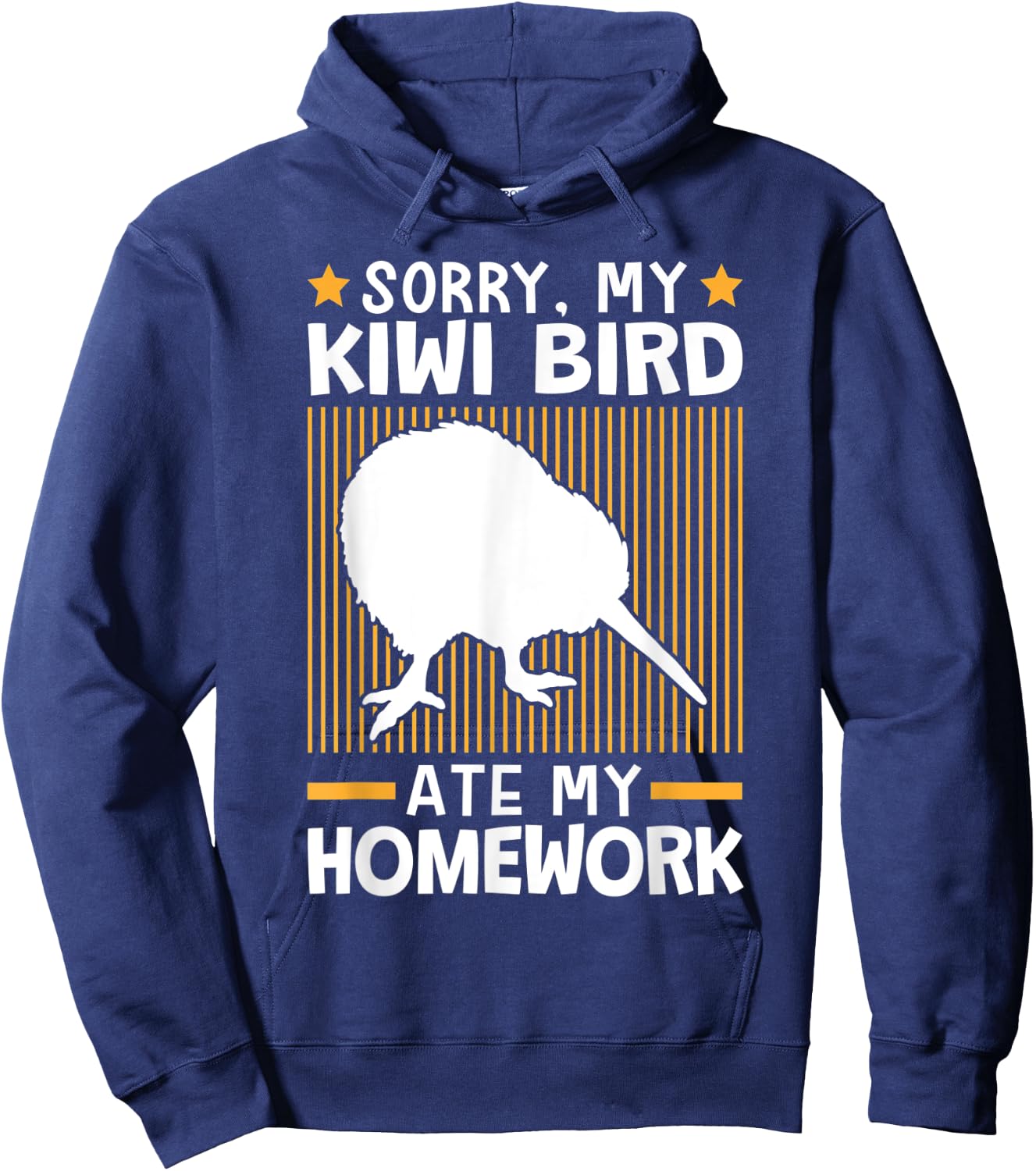 Kiwi Bird ate my homework flightless Kiwi bird Hoodie - Hoodie | Navy