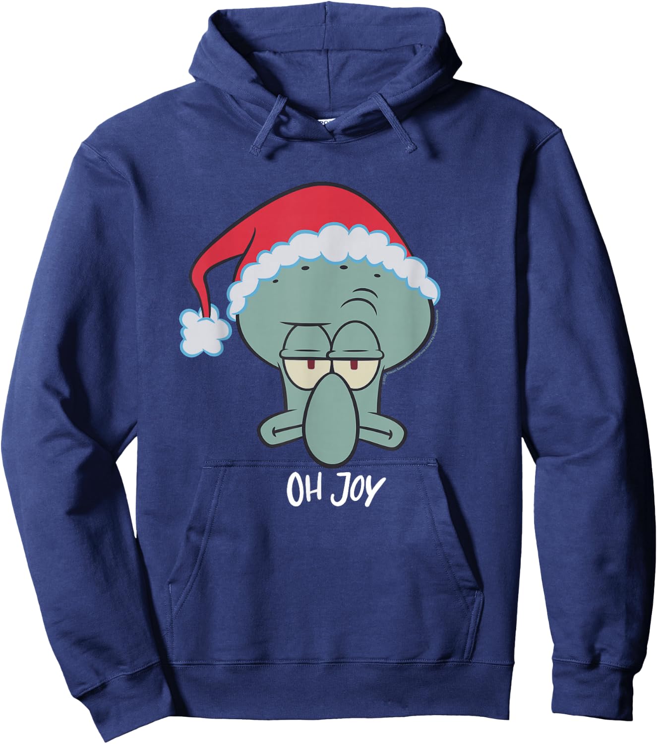 Spongebob Squarepants Squidward Christmas Joy Hoodie - Hoodie | Navy