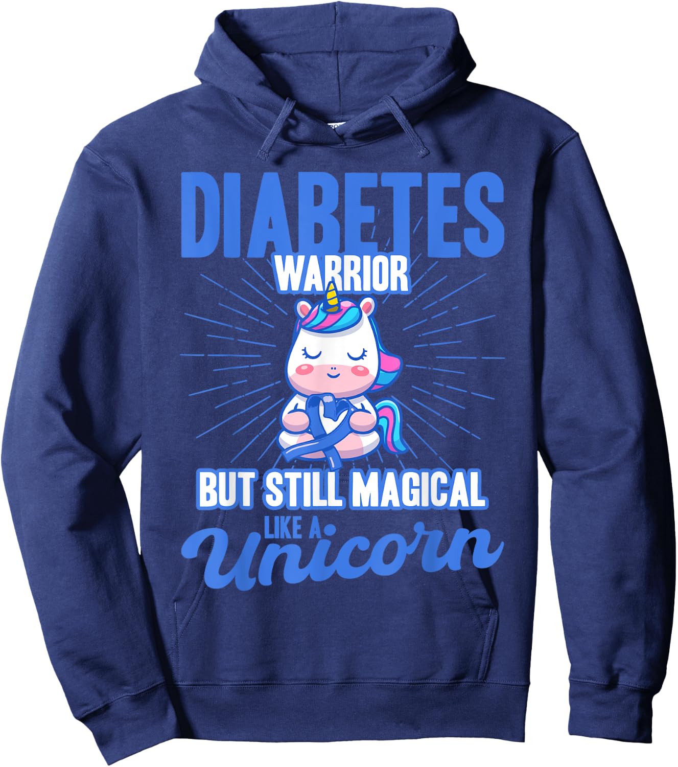 Magical Like A Unicorn Diabetes Awareness Hoodie - Hoodie | Navy