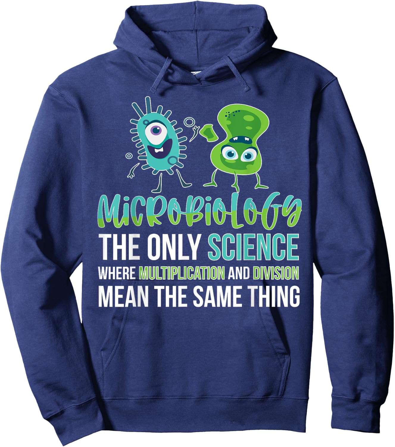 Funny Microbiologist Bacteria Microbiology Hoodie - Hoodie | Navy