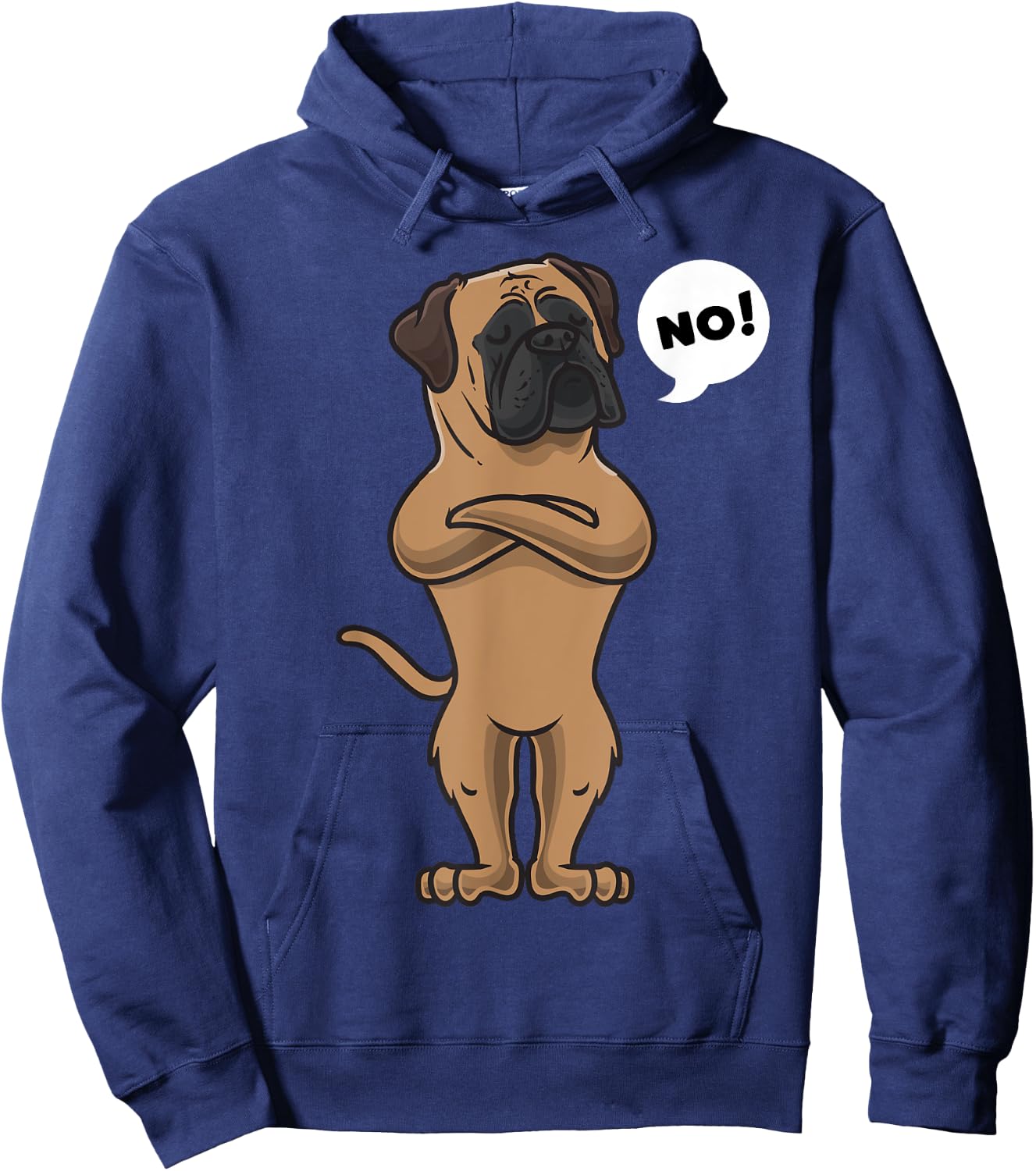 Stubborn Bullmastiff Dog Women Girls Kids Hoodie - Hoodie | Navy