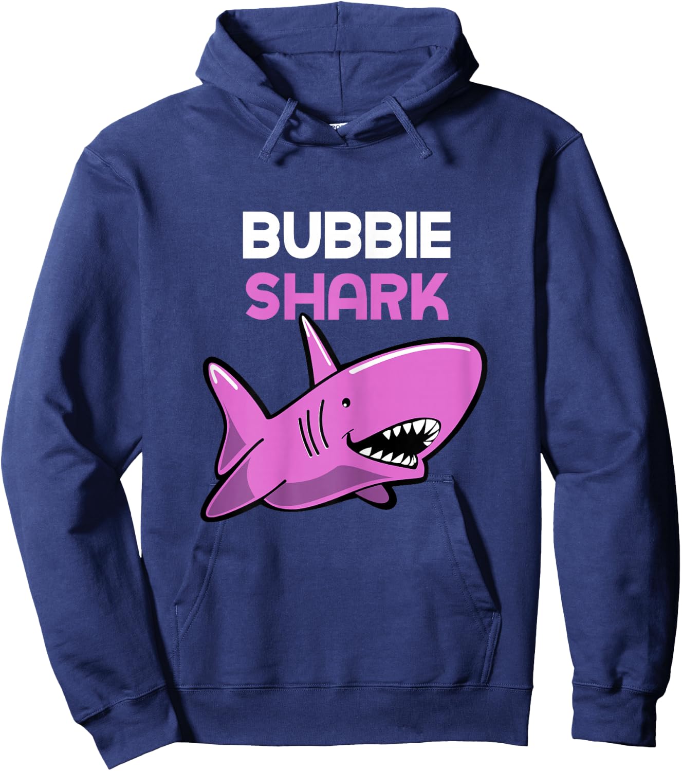 Bubbie Shark Funny Family Hoodie - Hoodie | Navy