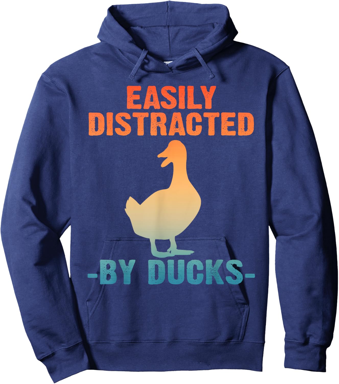 Cute Duck Design Women Aquatic Bird Duck Lovers Hoodie - Hoodie | Navy