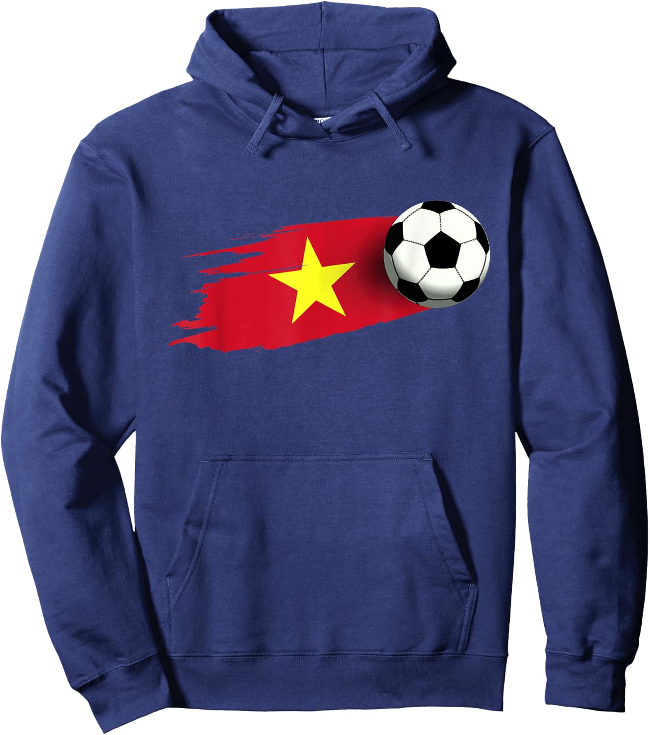 Vietnam Flag Jersey Vietnam Soccer Team Vietnam Hoodie - Hoodie | Navy