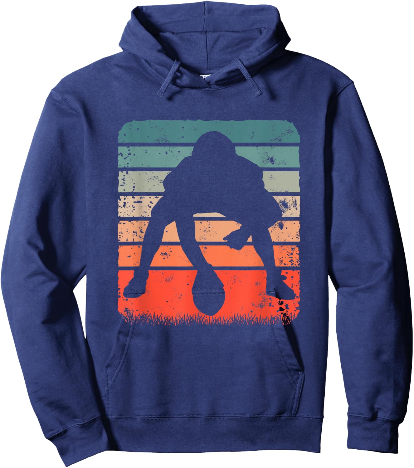 American Football Snap Pose Hoodie - Hoodie | Navy
