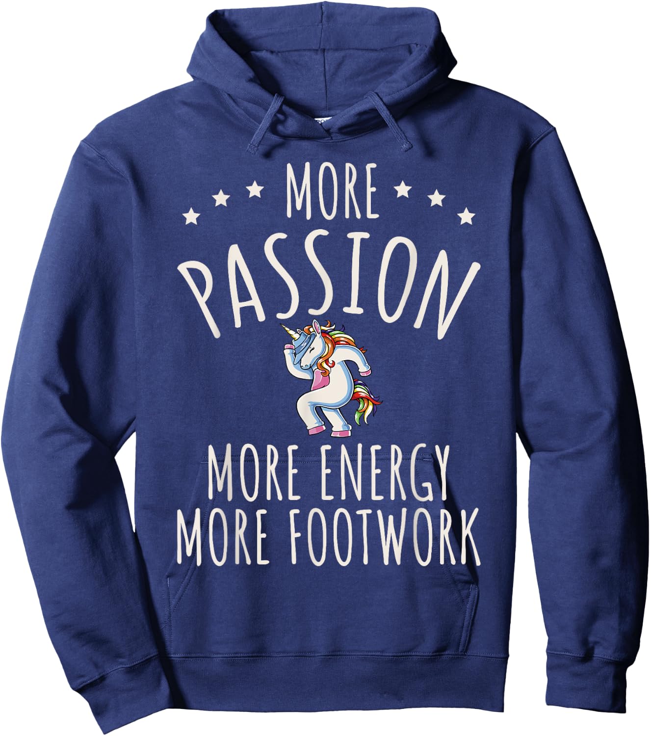 More Passion More Energy More Footwork Hoodie - Hoodie | Navy