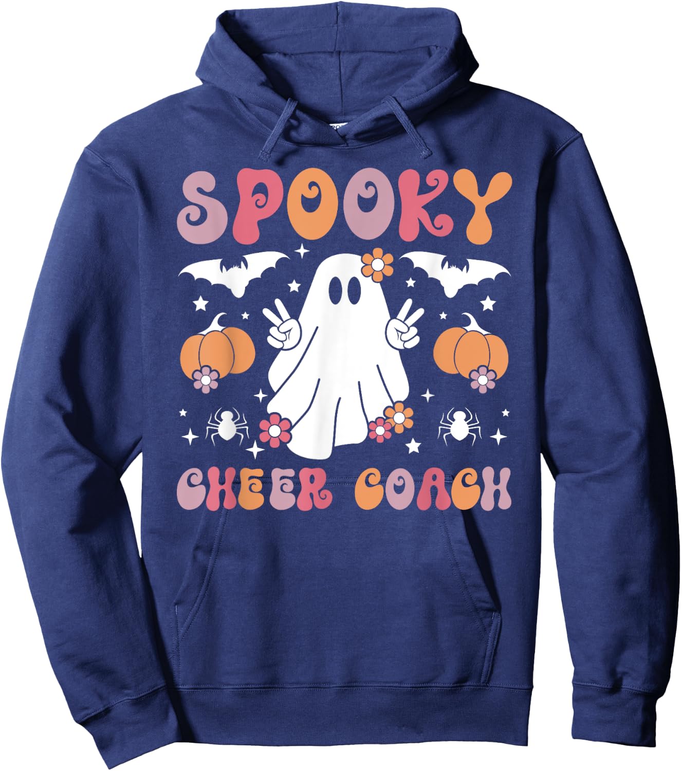 Spooky Cheer Coach Halloween Cheerleading Coach Hoodie - Hoodie | Navy