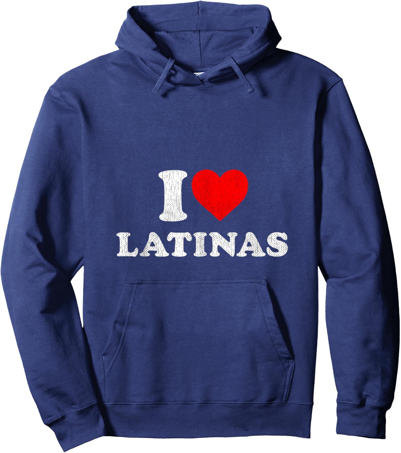 Retro I Heart Latinas Clothing I Love Latinas Hoodie - Hoodie | Navy