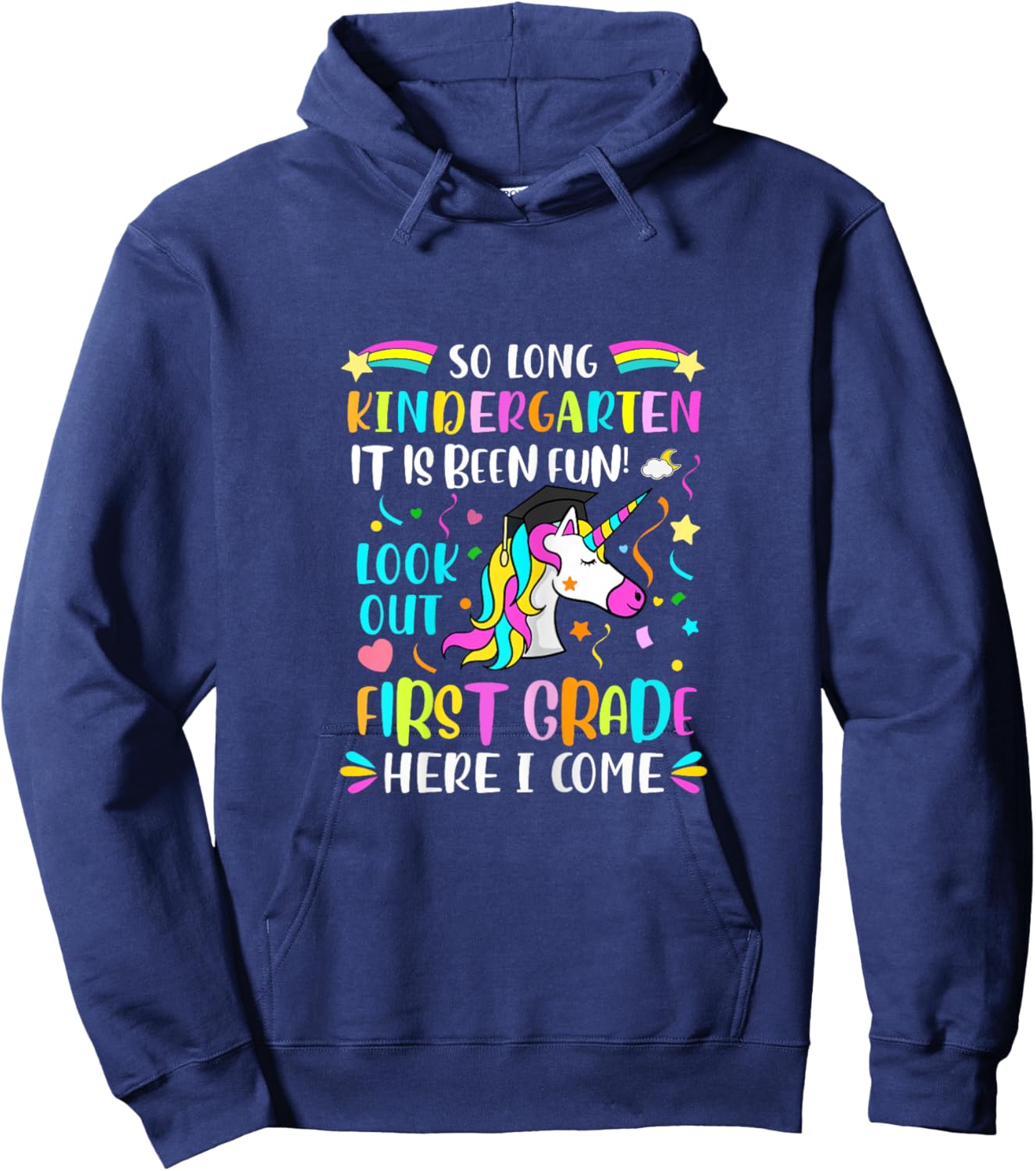 So Long Kindergarten Hello 1st Grade Hoodie - Hoodie | Navy