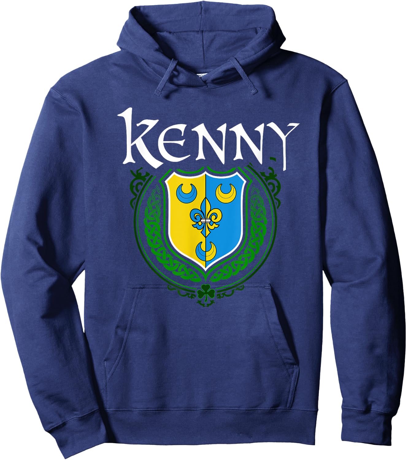 Kenny Surname Irish Clan Tartan Badge Ireland Hoodie - Hoodie | Navy