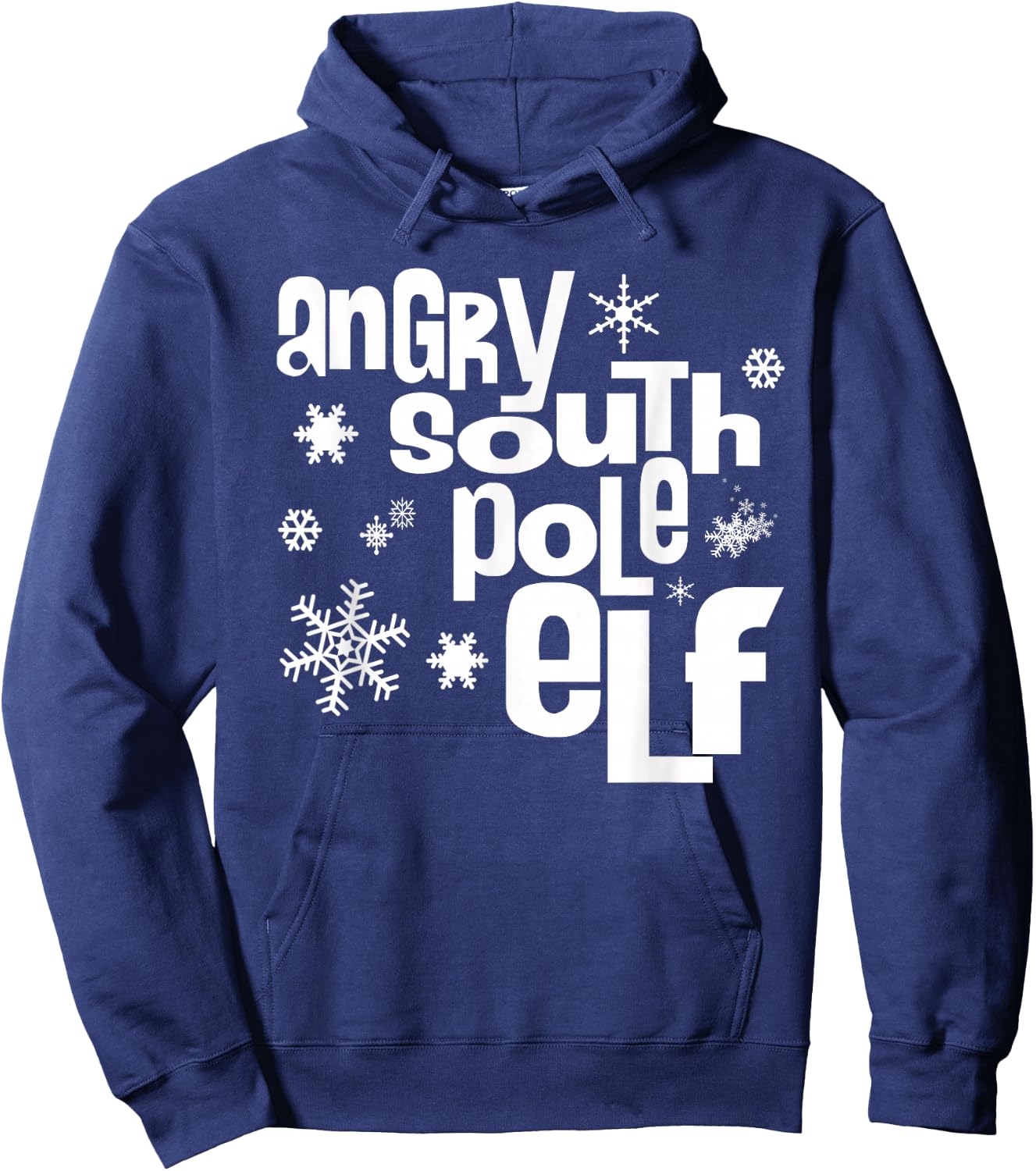 Angry South Pole Elf Hoodie - Hoodie | Navy